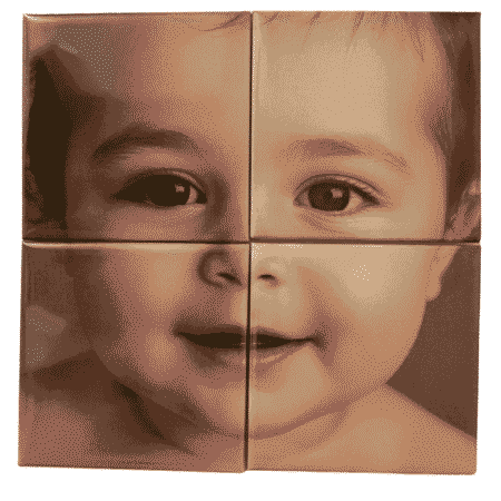 4 delat fotopusselmagnet