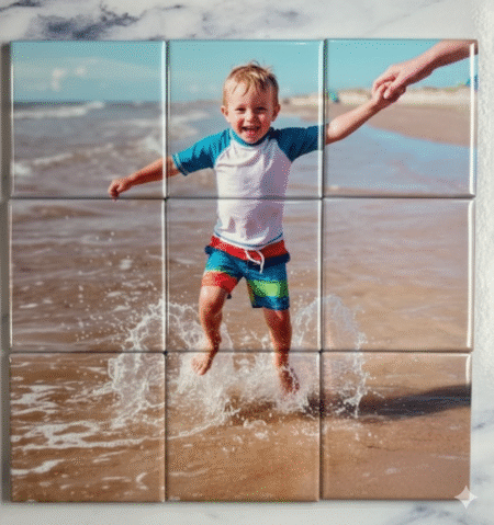 fotopusselmagnet med 9 bitar